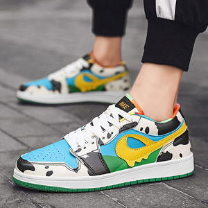 爱耐克周杰伦同款aj冰淇淋板鞋冬季潮流男鞋子空军一号休闲运动鞋