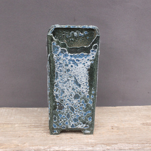 方型多肉花盆陶瓷四方破缺口悬崖老桩法师高盆复古做旧粗陶景德镇