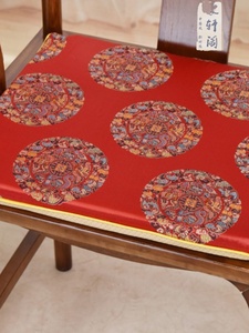 新中式椅垫餐古典凌轩阁红木沙发坐绵垫实木茶椅圈椅太师椅海垫绸