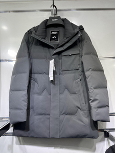 百天奴2021年冬季新款21059时尚休闲连帽中长款宽松舒适保暖羽绒