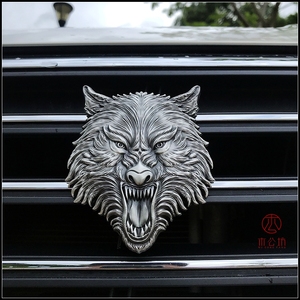 狼金属车标