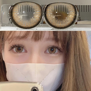 南瓜马车美瞳半年抛女大直径正品官网混血棕色隐形眼镜2023新款tn