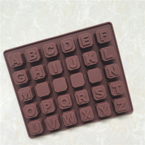 26連星星狀 英文字母硅膠巧克力模 手工DIY冰格模 數字手工皂模