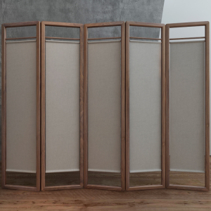 屏风隔断新中式实木折屏移动折叠现货客厅卧室家用简易布艺遮挡
