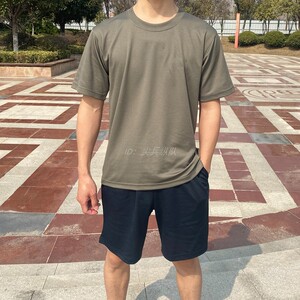 正品短袖体能训练服套装户外部队短裤军训服速干透气运动圆领t恤