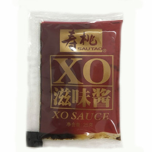 寿桃牌XO滋味香辣牛肉香葱酱25g拌面海鲜酱车仔面酱料袋装蘸料