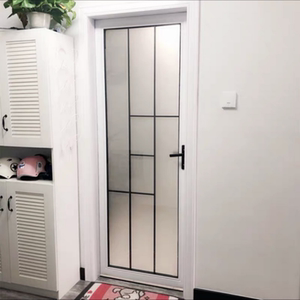 双层钢化玻璃门卫生间门洗手间厕所门厨房简约家用铝镁合金单开门