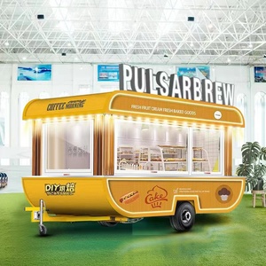 无动力牵引多功能移动小吃餐车商用美陈街景模具