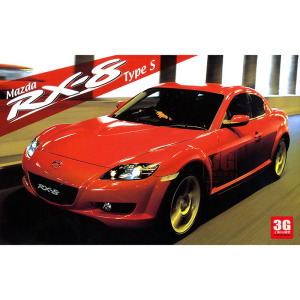 3g模型 富士美拼装车模 03552 马自达 mazda rx-8 type-s 跑车