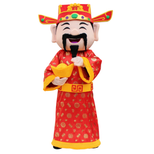 官帽财神卡通人偶财神爷成人穿玩偶服装促销行走道具头套定做布偶