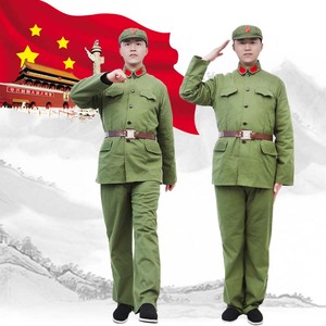 65式纯棉绿军装越南自卫反击战演出服影视摄影道具军装绿色演出服