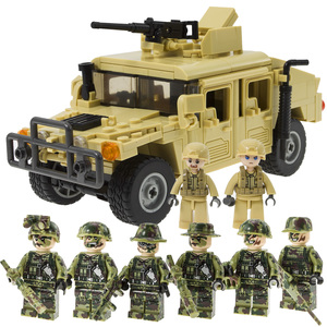 乐高积木武装悍马车