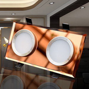 双孔筒灯led三色