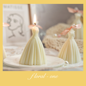 童话公主*婚纱香薰蜡烛结婚礼盒摆件高级伴手礼表白求婚浪漫小众