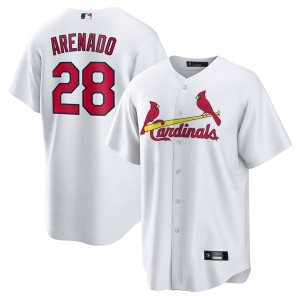 圣路易斯红雀队 St Louis Cardinals 男 28# Arenado 棒球服球衣