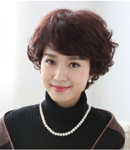 假发女短发透气