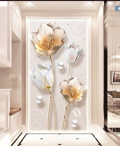 玄关玻璃贴纸自粘3d立体效果磨砂贴膜透光不透明欧式花装饰贴膜
