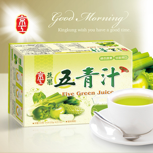 中国台湾京工蔬果五青汁粉蔬果汁进口果蔬粉小袋装10袋速溶即溶