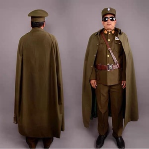 推理社披风大衣国民军官表演服黄埔军校国军衣服士兵服饰国军斗篷