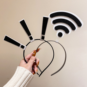 儿童成人卖萌发夹符号问号感叹号搞怪发饰女箭头搞笑发卡11人付款1