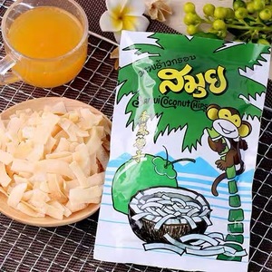 进口Samui泰国 干椰子片香烤椰片 苏梅 椰子干 可爱猴休闲零食