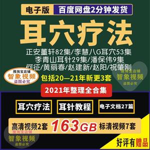 中医耳穴疗法李青山耳针课程董轩黄丽春智象视频潘保伟资料电子书