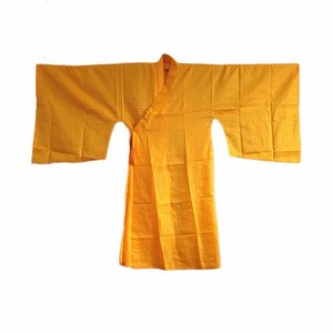 新款用品 西游记道具衣服夏季法海服装夏纺织唐僧袈裟黄海青 黄袍