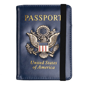 美国护照保护套RFID防盗刷出国留学机票护照夹护照包多卡位收纳夹