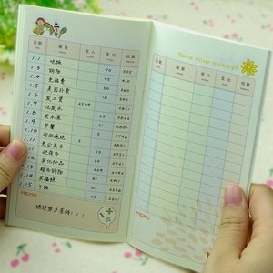 日韩国学生创意记账本小账本迷你可爱理财本懒人财务手账本子批发