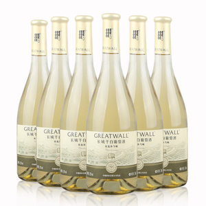 长城钻石系列-优选莎当妮干白葡萄酒750ml*6 中粮红酒