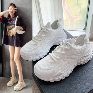 白色老爹鞋女欧货