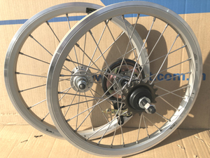 折叠自行车轮组20寸18寸16寸14寸单速自行车轮前后轮子28孔/20孔
