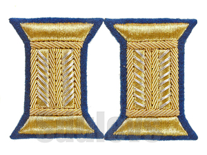 二战苏军43礼服军官专用金属丝刺绣袖标-----nkvd