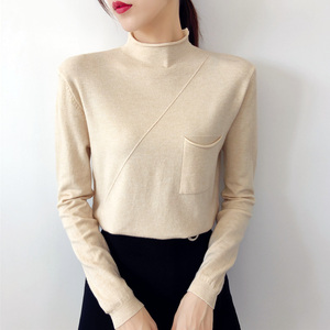 女装半高领短款线衫