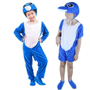 儿童海洋动物卡通表演服河豚海豚演出服装蓝鲸幼儿海底总动员服装
