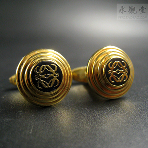 永观堂【vintage珠宝孤品】西班牙制品牌loewe罗意威法式袖扣袖钉
