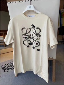 loewe/罗意威 22新款千与千寻联名小煤球刺绣水墨logo短袖男t恤女