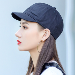 800人付款淘宝短帽檐棒球帽复古短沿男士短舌帽子男潮人短檐夏天小沿