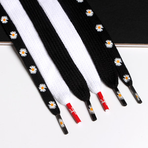 gd权志龙ins同款pmo小雏菊af1帆布鞋百搭鞋带长款菊花图案鞋绳子