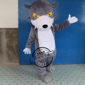 大灰狼卡通人偶服装人穿行走表演道具服饰舞台表演狼服饰玩偶娃娃