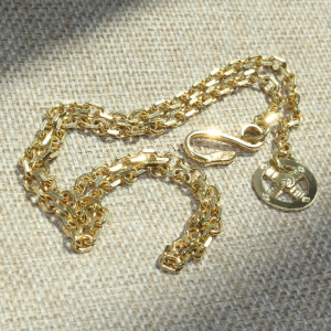 000人付款淘宝零间高桥吾郎羽毛gros项链18k全金爪点金松石纯金男士