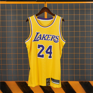 正品科比湖人24号kb球衣8号男女背心篮球服套装黑金纪念版篮球衣