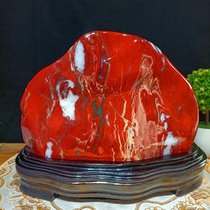 奇石南非红碧玉天然原石摆件鸡血红石头正品包邮把件观赏收藏送礼