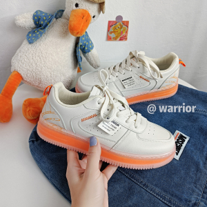 回力ow联名果冻底板鞋女夏季透气限量款樱花小脏橘休闲鞋桃子熟了