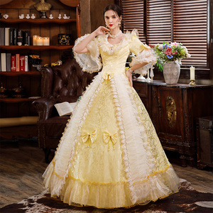 新款女式演出服舞台装欧式宫廷服皇室正装影楼摄影写真女主题