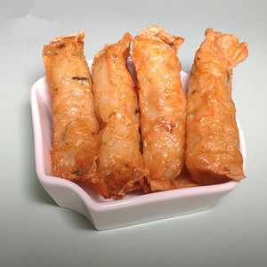 广式嘉福鲍鱼卷10个/包 台湾零鲍鱼即食鲍鱼速冻油炸小吃冷冻食品