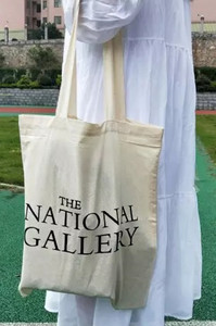 英国The national Gallery帆布袋纯棉手提单肩ins博主美术馆环保