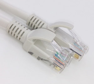 成品双绞网线网络猫宽带路由器机顶盒电视网络连接线灰白色1-50米