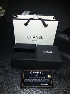 chanel香奈儿丝带 项链盒耳钉耳环手链毛衣链盒手提袋包装盒