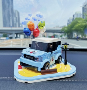 乐高积木五菱宏光mini汽车拼装玩具益智女孩系列创意模型礼物摆